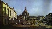 Bernardo Bellotto The New Market Square in Dresden Seen from the Judenhof Germany oil painting reproduction